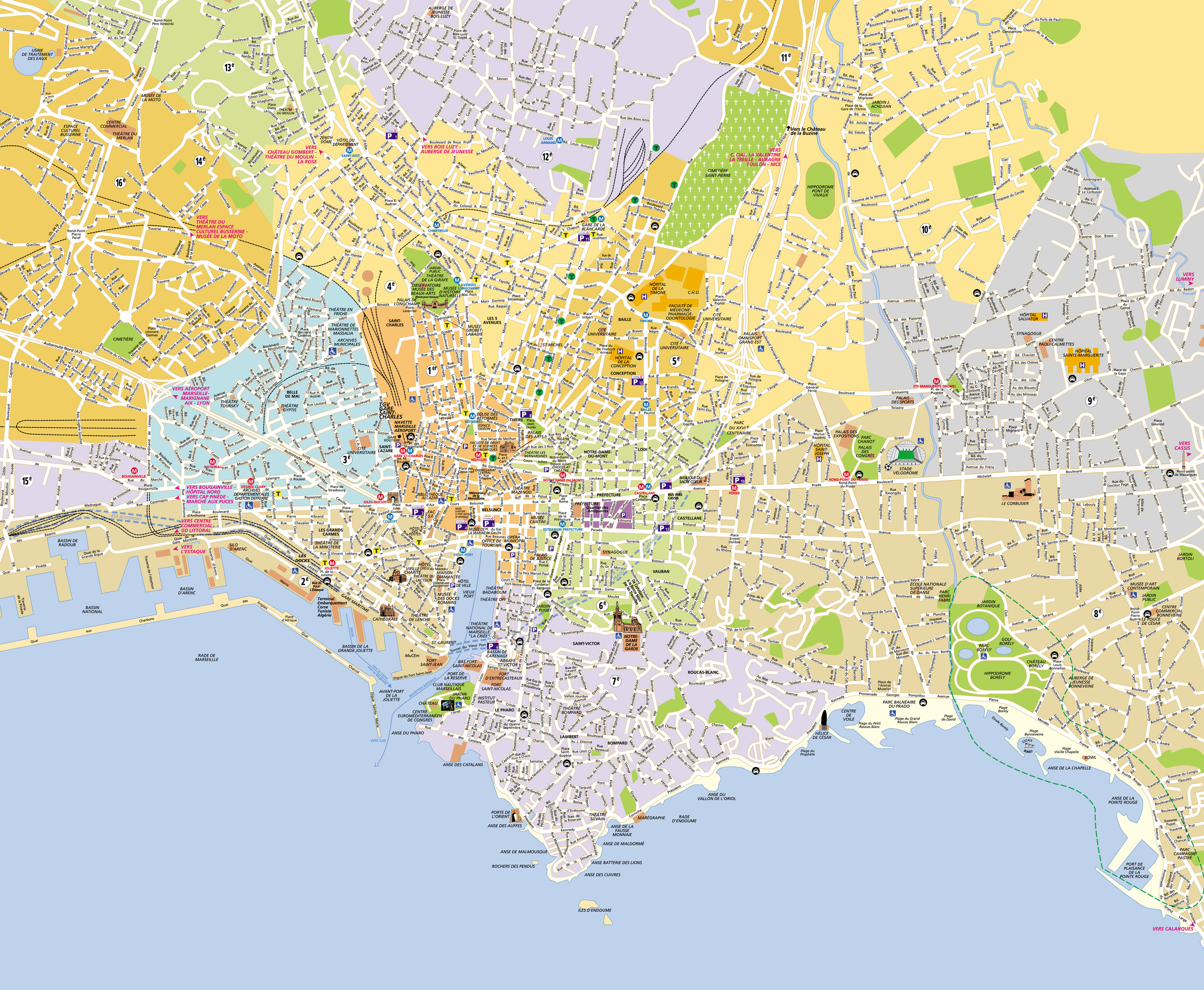 Marseille map